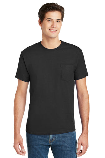 Hanes Authentic 100% Cotton T-Shirt with Pocket