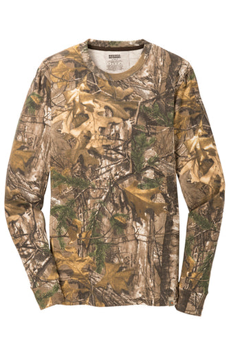 Russell Outdoors™ Realtree® Long Sleeve Explorer 100% Cotton T-Shirt with Pocket S020R