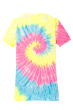 Load image into Gallery viewer, Port &amp; Company Ladies Tie Dye V Neck Tee