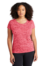 Load image into Gallery viewer, Sport Tek Ladies PosiCharge Electric Heather Sporty Tee