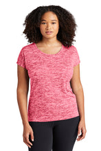 Load image into Gallery viewer, Sport Tek Ladies PosiCharge Electric Heather Sporty Tee